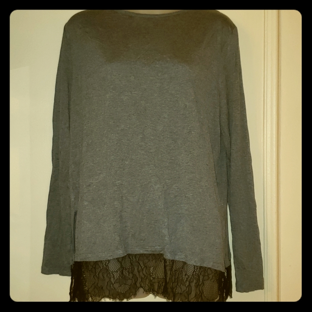 Charcoal blouse